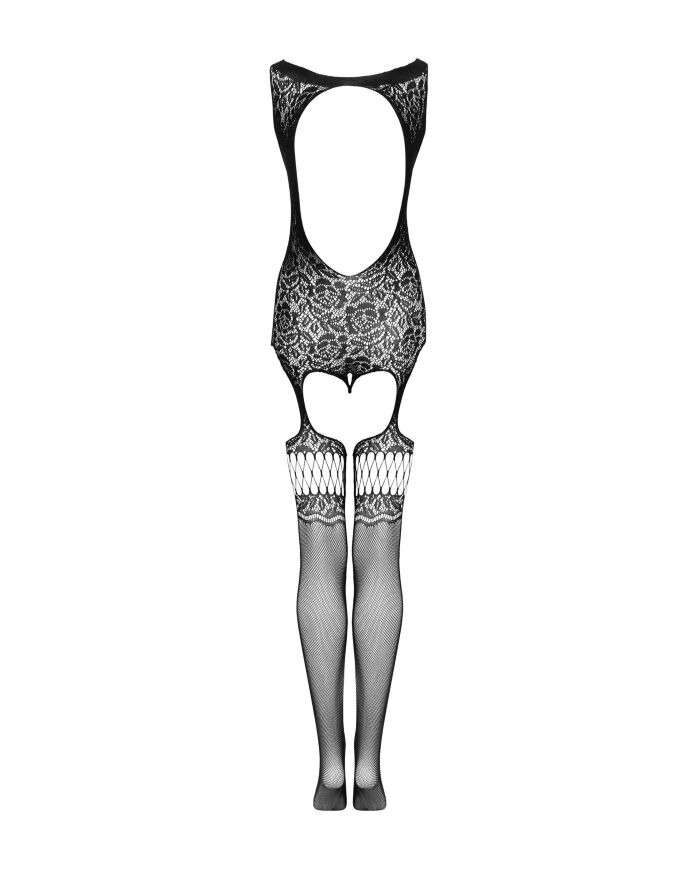Эротический бодистокинг Obsessive F236, черный S/M/L