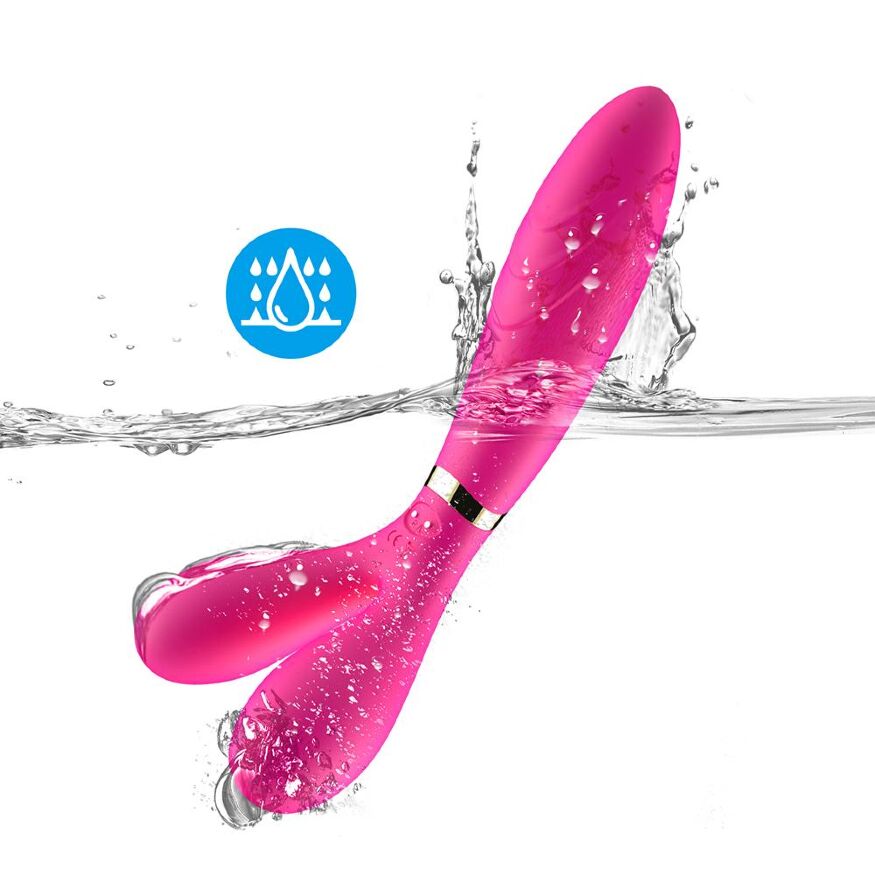 Оригінальний двосторонній вібростимулятор Y-подібної форми - Y-Wand Pink