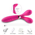 Оригінальний двосторонній вібростимулятор Y-подібної форми - Y-Wand Pink