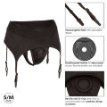 Трусики для страпона с широким поясом California Exotics Boundless Thong with Garter S/М