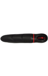 Вибратор с оригинальным дизайном и ребристой поверхностю AMOR BIG VIBRATOR ANGELUS Black (Приложение НЕ Функционирует!)