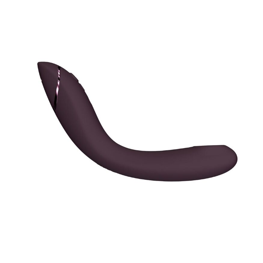 Вакуумный стимулятор для точки G и клитора с вибрацией Womanizer OG Aubergine, 12 уровней, 3 режима
