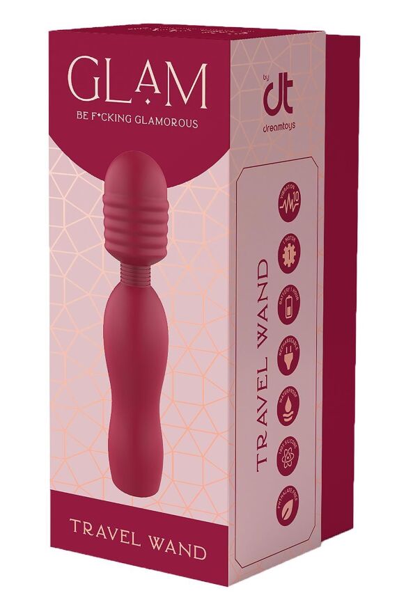 Вибратор микрофон Dream Toys Glam Travel Wand, красный