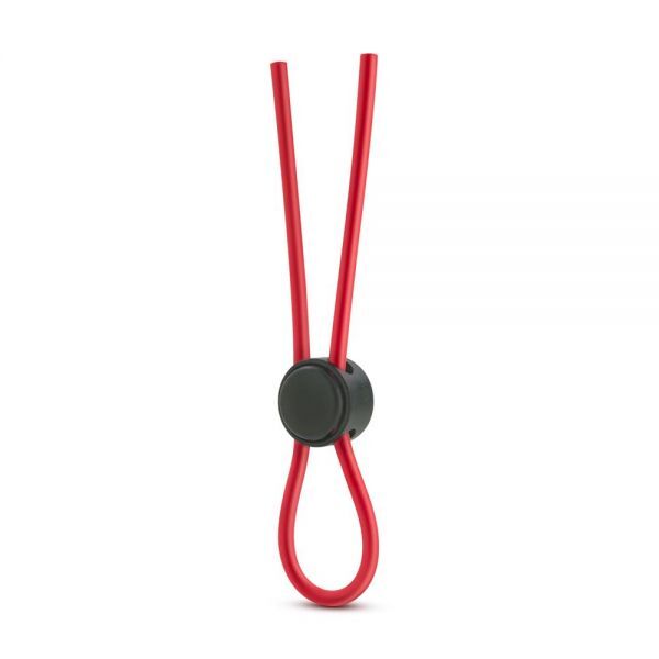 Регулируемое эрекционное кольцо STAY HARD SILICONE LOOP RED