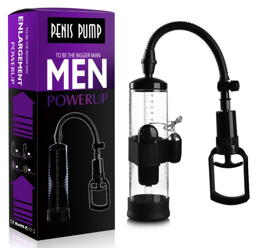 Вакуумна помпа з вібростимуляцією CANWIN Passion Pump Men Powerup - P728Z