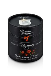 Массажная свеча Plaisirs Secrets Red Wood (80 мл) подарочная упаковка, керамический сосуд
