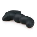  Массажер простаты с вибрацией Easytoys, рельефный, силиконовый, чёрный, 15.5 х 3.5 см.