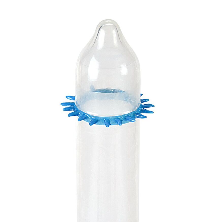 Насадка на член Recare Spike Condom Blue (презерватив с шипами)