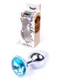 Анальна пробка - Jewellery Silver Plug Light Blue