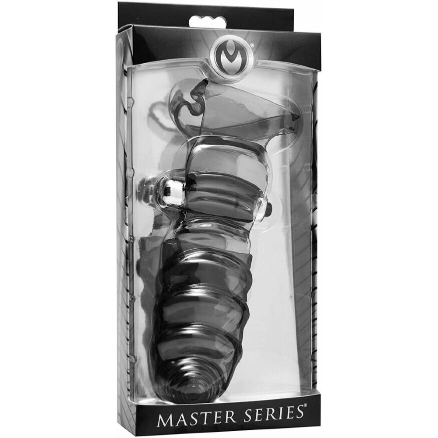  Насадка вибратор на палец Bang Bang для стимуляции точки G Master Series, черная
