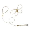 Жемчужный ошейник с поводком и наручниками LOCKINK Pearl Bondage &amp; Restraint Set
