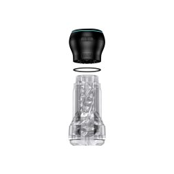Мастурбатор Kiiroo Feel Pocket Crystal зі всмоктувальною інтерактивною насадкою PowerBlow Combo Set