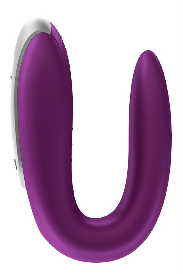 Вибратор для пар с фирменным пультом управления Satisfyer DOUBLE FUN VIOLET