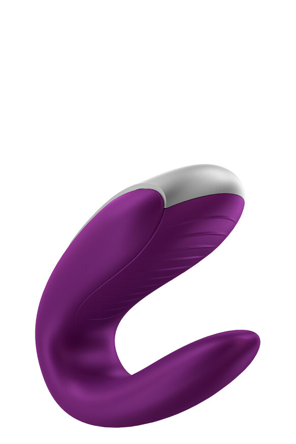 Вибратор для пар с фирменным пультом управления Satisfyer DOUBLE FUN VIOLET