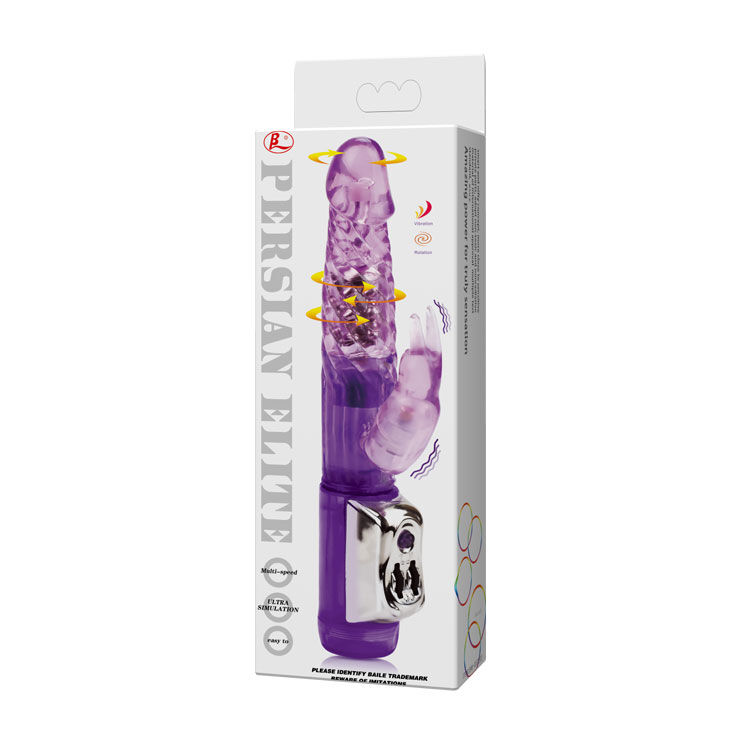 Вібратор кролик з обертанням Persian Elite Rotating Vibrator Purple