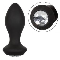 Анальная пробка с вибрацией Crystal Probe камень прозрачный California Exotic