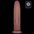 Реалістичний великий вібратор - Vibrating Dual Density Power Cock 10.5''