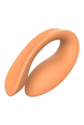 Вибратор для пар на пульте управления DreamToys Glam Couples, оранжевый