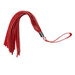 Флогер з натуральної шкіри Flirty Soft Leather - Red, BM-00025