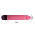 Вибратор реалистичный мультискоростной Jelly Vibe, розовый, 23.3 см х 3.3 см