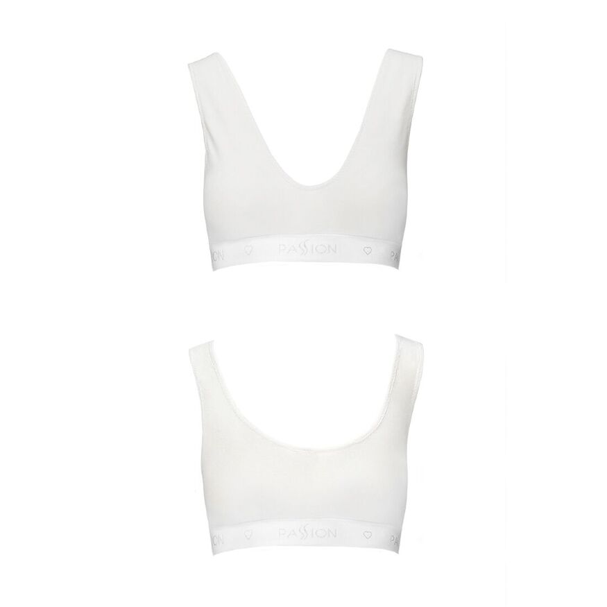Спортивний топ з еластичної бавовни Passion PS005 TOP XL, white