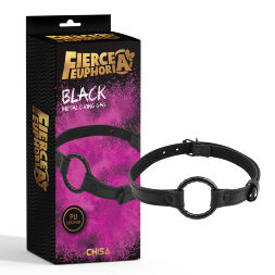 Кляп кольцо Black Metal O-Ring Gag Fierce Euphoria Chisa