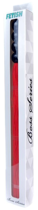 Силиконовый флогер ( длина 37 см ) Fetish Boss Series - Silicone Whip Red 14", BS6100041