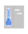 Мастурбатор в колбе с вибрацией и имитацией орального секса Fleshlight Turbo Core Blue Ice, голубой