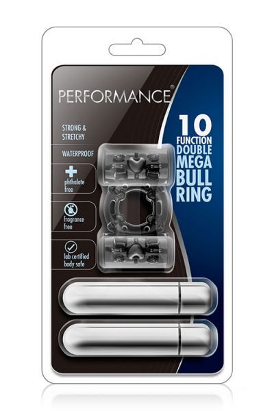 Эрекционное виброкольцо DOUBLE MEGA BULL RING