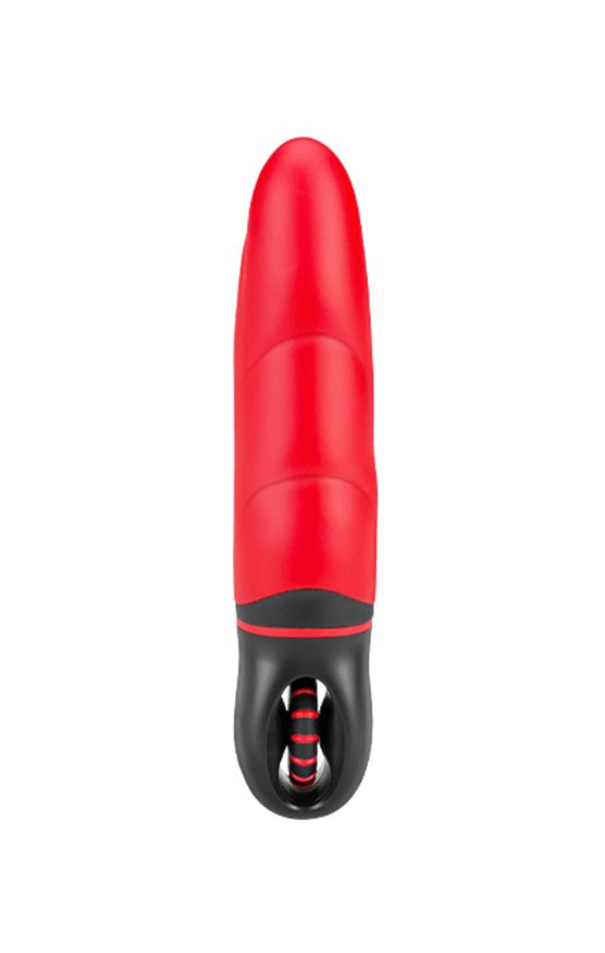 Вибратор с оригинальным дизайном и ребристой поверхностю AMOR BIG VIBRATOR  ANGELUS Red (Приложение НЕ Функционирует!)