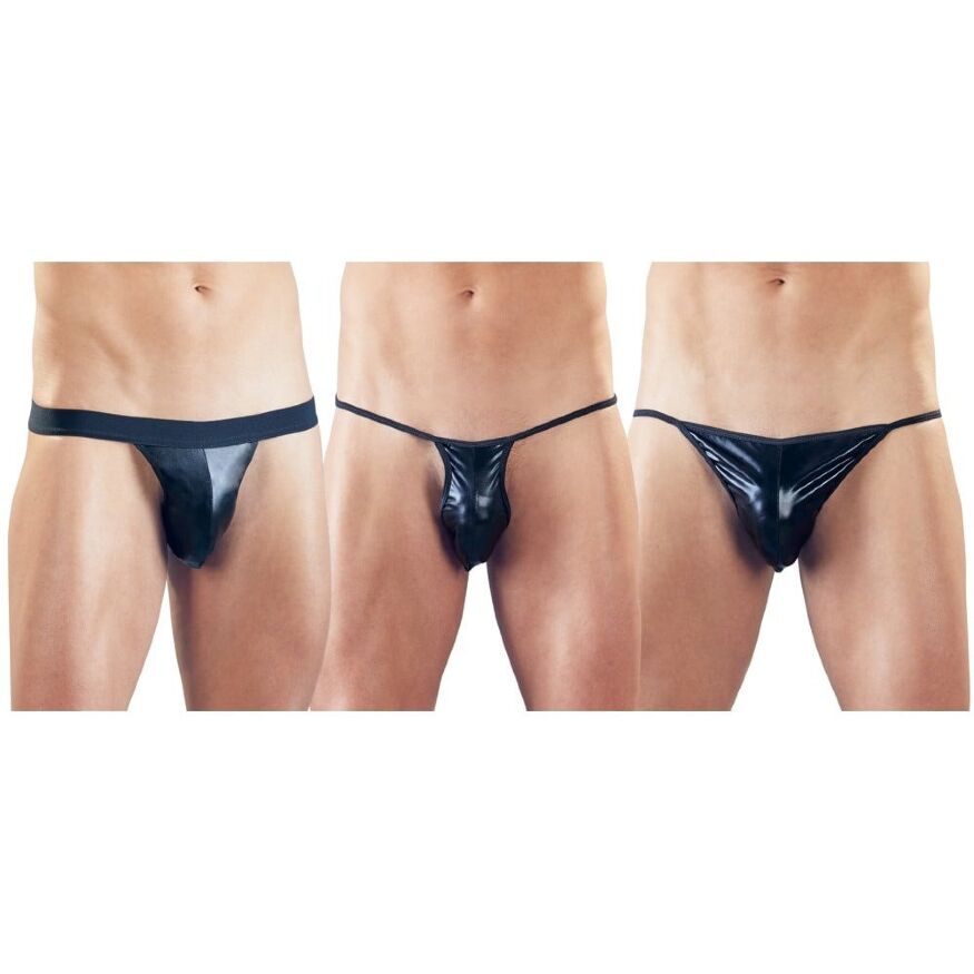 Набор трусов Men Strings pack of 3, black, S-L