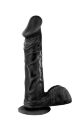 Фалоімітатор Real Body  -  Real Tony Black, TPE, діаметр 3,5 см