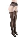Колготки имитирующие чулки с бесшовными пажами Star Night Pantyhose черный, XS-M