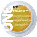 Презерватив ONE Color Sensations ONE will get you there, 1 шт, желтый, гладкий, со смазкой