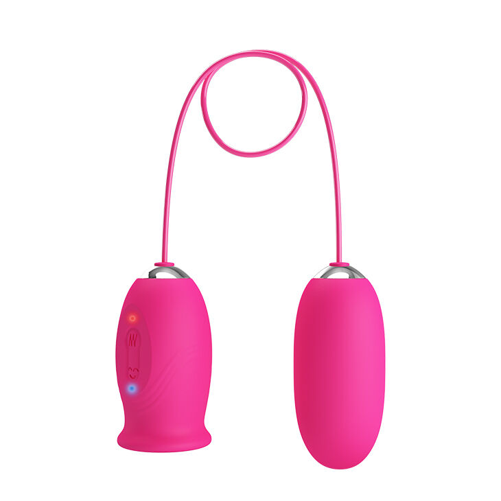 Кліторальний стимулятор з віброяйцем - Pretty Love Daisy Licking Vibrator Pink