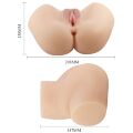 Мастурбатор вагина-анус с вибрацией Crazy Bull - Hailey soft skin, BM-009242Z