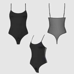 Боді з фіксацією ділдо Strap-On-Me Harness Body Signature - L - Black