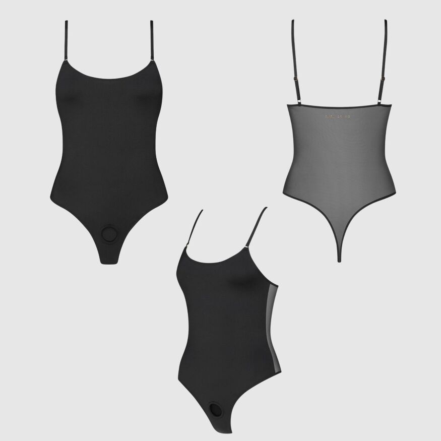 Боді з фіксацією ділдо Strap-On-Me Harness Body Signature - L - Black