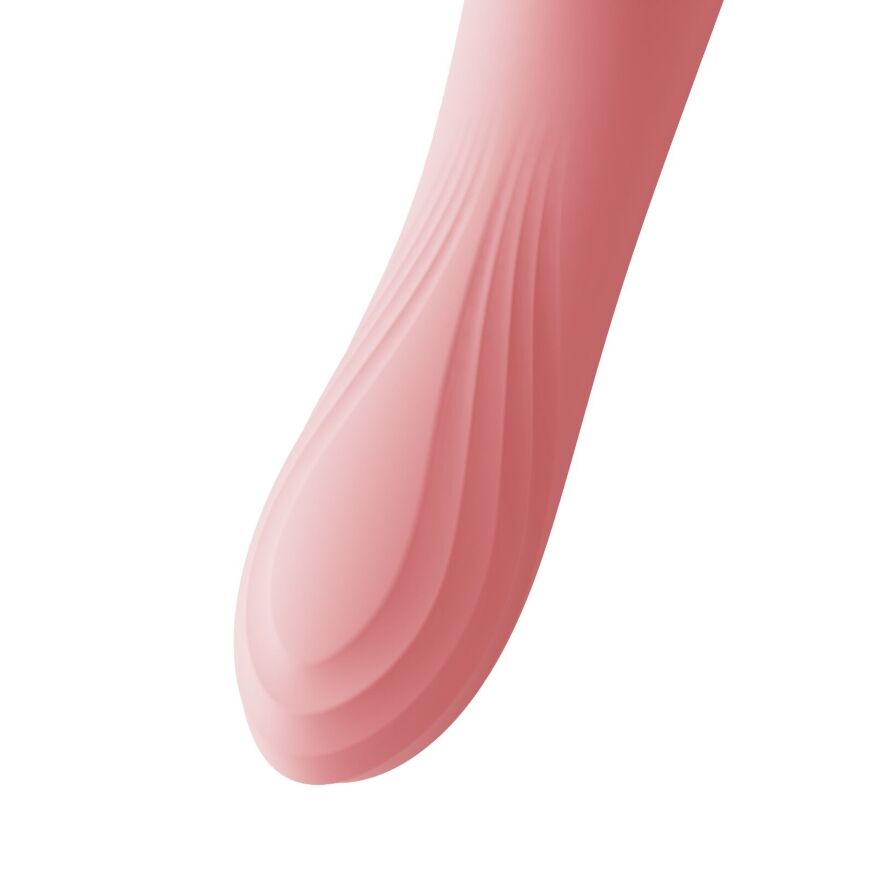 Вибратор с подогревом и вакуумной стимуляцией клитора Zalo - ROSE Vibrator Strawberry Pink(мятая упаковка)