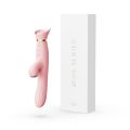 Вибратор с подогревом и вакуумной стимуляцией клитора Zalo - ROSE Vibrator Strawberry Pink(мятая упаковка)