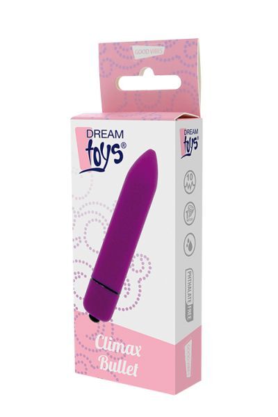 Мини вибромассажер DREAM TOYS 10-SPEED CLIMAX BULLET PURPLE