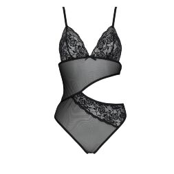 Боди с ажурным лифом Christa Body black L/XL — Passion