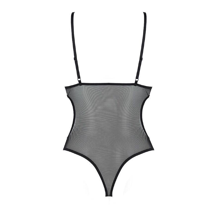Боди с ажурным лифом Christa Body black L/XL — Passion