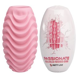 Неймовірний чоловічий мастурбатор у формі мініатюрного яйця Pretty Love Passionate Double-Sided Egg