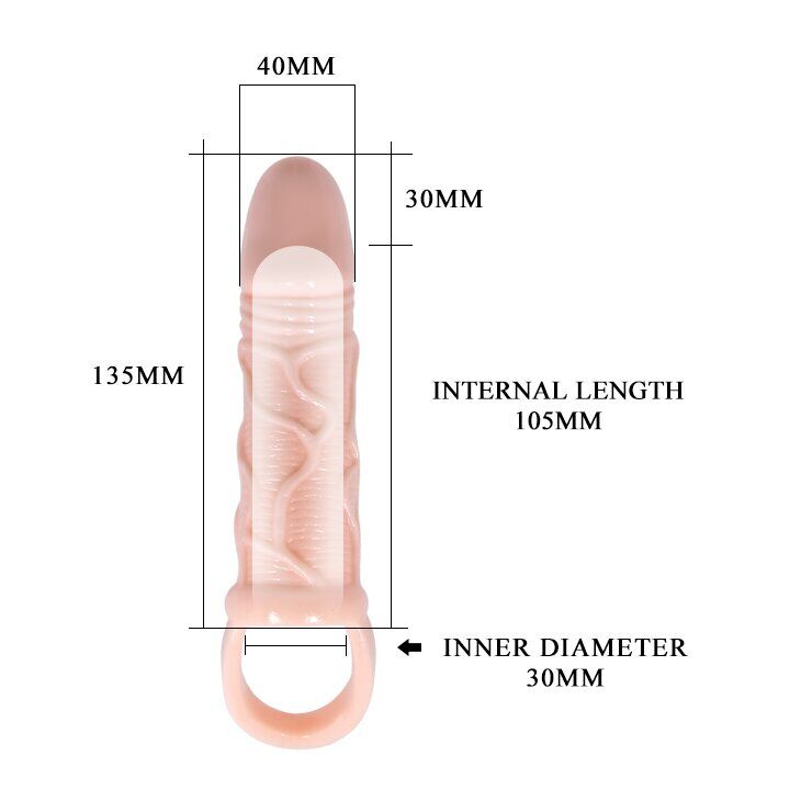 Насадка-презерватив "Men extension" BI-026210