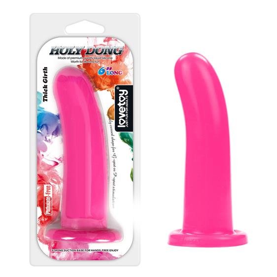 Универсальный многофункциональный фаллоимитатор на крепкой присоске - Holy Dong Large 6" Pink