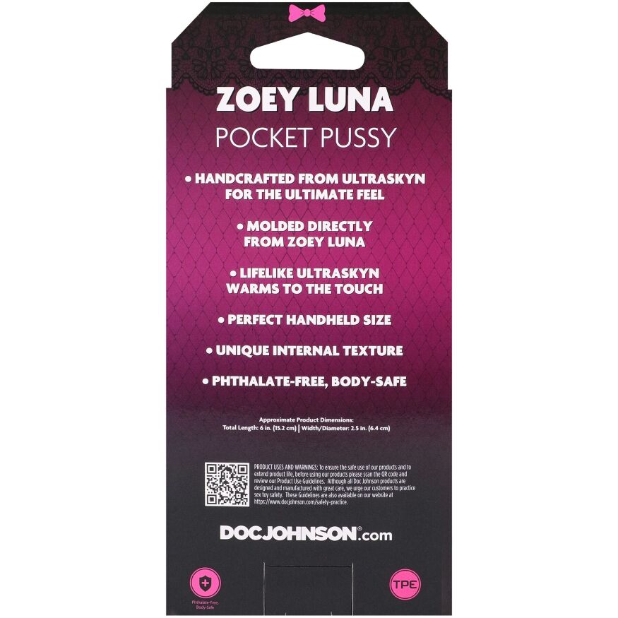 Мастурбатор вагина Doc Johnson Zoey Luna