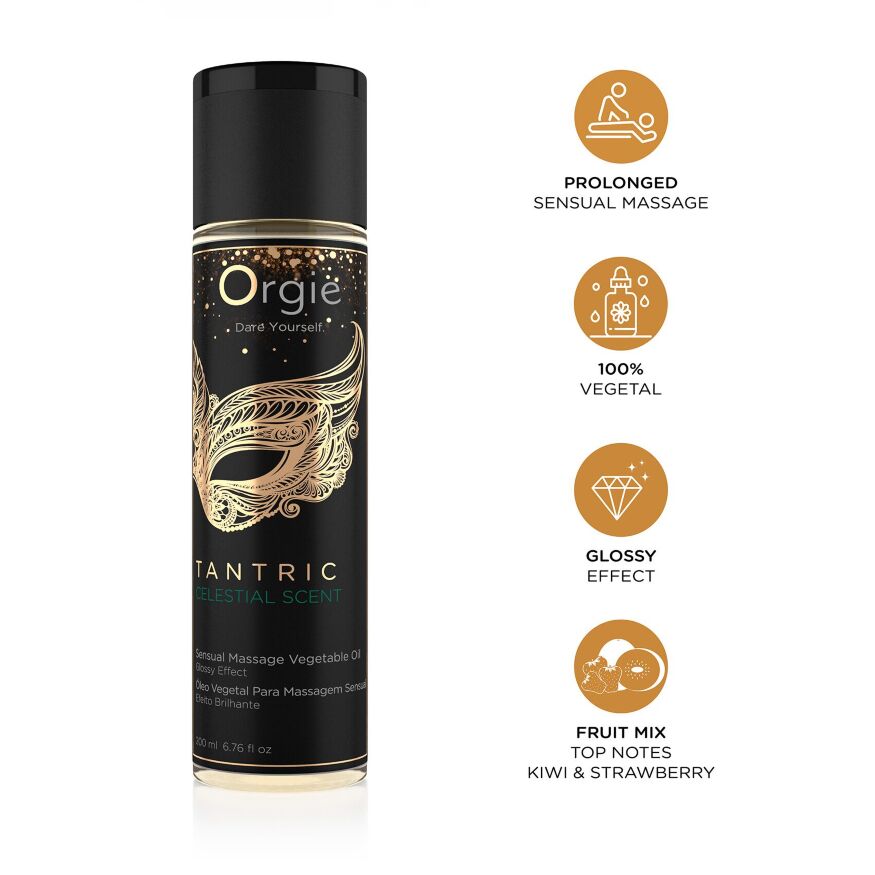 Масажна олія Orgie  -  Tantric Celestial Scent (200 мл), для тантричного масажу, зволоження