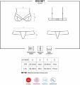 Комплект еротичної білизни Obsessive 842-SET-5 бордовий, S/M