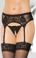 Пояс для панчіх - Garterbelt 3319, black - S/M